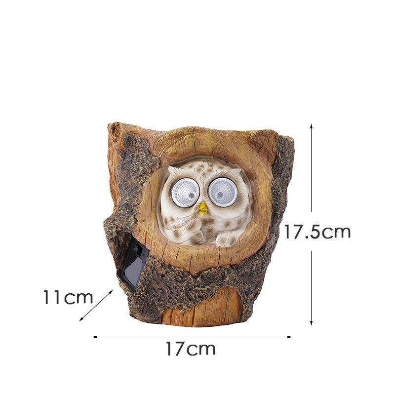 

Креативный настенный цветочный горшок с изображением милой совы, солнечный светильник, украшение для садового забора, цветочный горшок, украшение для сада
