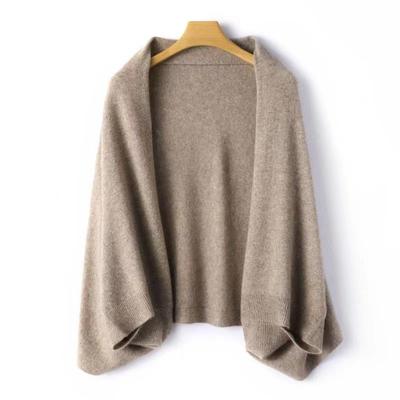 Wool Women's Knitted Shawl Scarf Soft Warm Knitwear Cardigan Cloak Wraps Shoulder Neck Protect Pashmina Scarves Dual Use