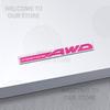 Car Decor Metal SYMMETRICAL AWD Letter Emblem 3D Sticker For Subaru Forester Leone Impreza Legacy Outback Tail Rear Trunk Decals EP1