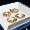 Retro Enamel Ring New Chinese Style Gradient Butterfly Flower Sweet Cool Ring For Women Cold Style Niche Open Finger Ring 2025