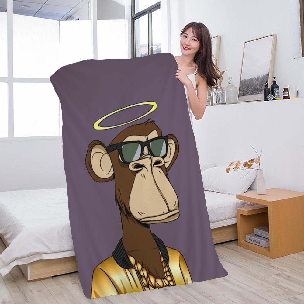 Bored Ape Yacht Club Microfiber Beach Towel Absorbent Quick dry Soft Yoga Swimming Resort Mountain Climbing Towel