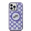 Karl Lagerfeld Klhmp15Lhmckmhu Iphone 15Pro 6.1 Fioletowy/Purple Iml Monogram Karl&Choupette Head Magsafe