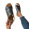Plus Size Casual Sandals 2025 Summer New Fashion Retro Open-toe Round Toe Beach Roman Sandals