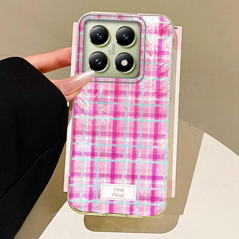 

Цветовой блок, клетчатый, женский, для девочек, текстура вихря, чехол для телефона для Xiaomi Mi 13T 14T Pro 11 Lite NE 5G, силиконовый чехол-накладка Xiaomi 13T Pro белый