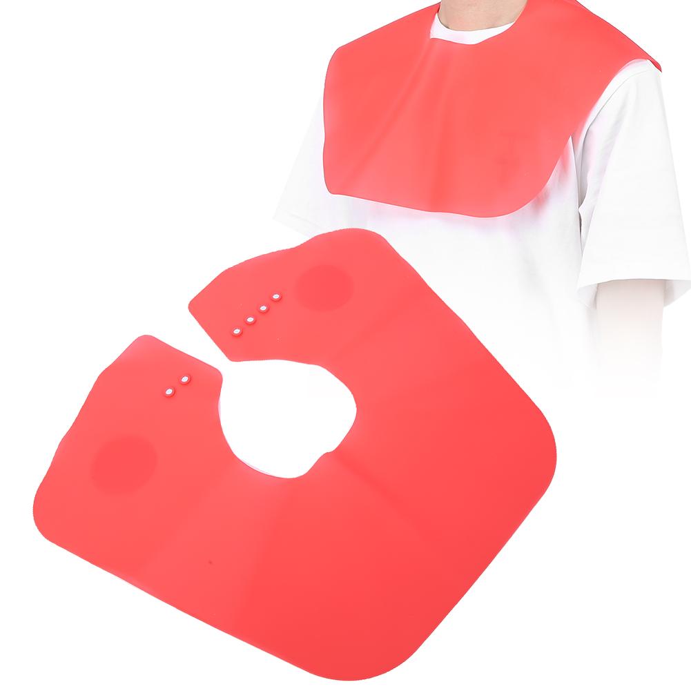 Professional Silicone Hair Cutting Dyeing Cape Home Barber Shop Hairdressing ShawlL Red