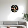 High-Quality Floral High-Quality Pattern High-Quality Wooden High-Quality Wall High-Quality Clock, 10-16Inch High-Quality Silent High-Quality Wall