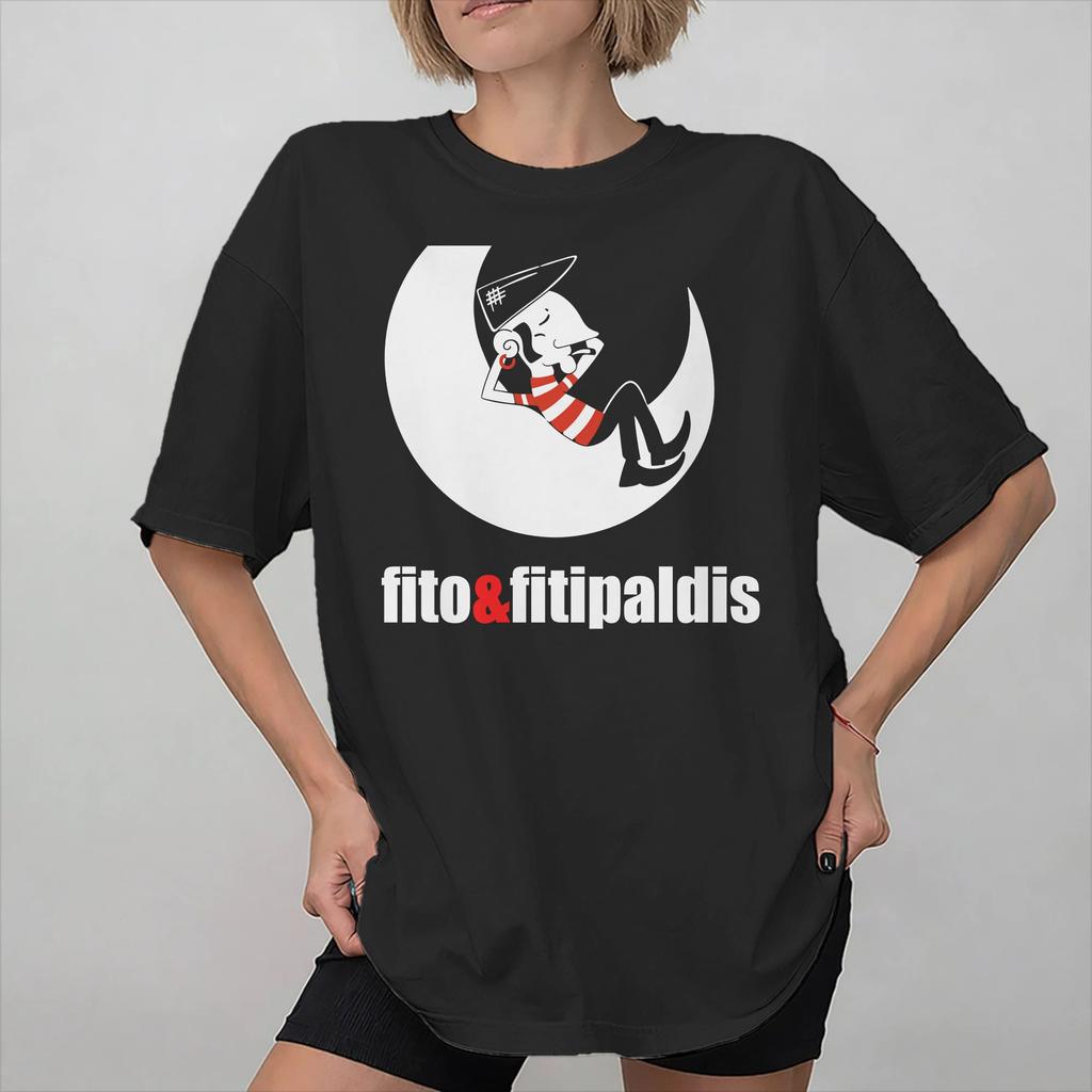 Unisexs Womens Fitos Fitipaldis Rock Band T Shirt Pure Cotton Printed Tee Shirts Clothing Outfits