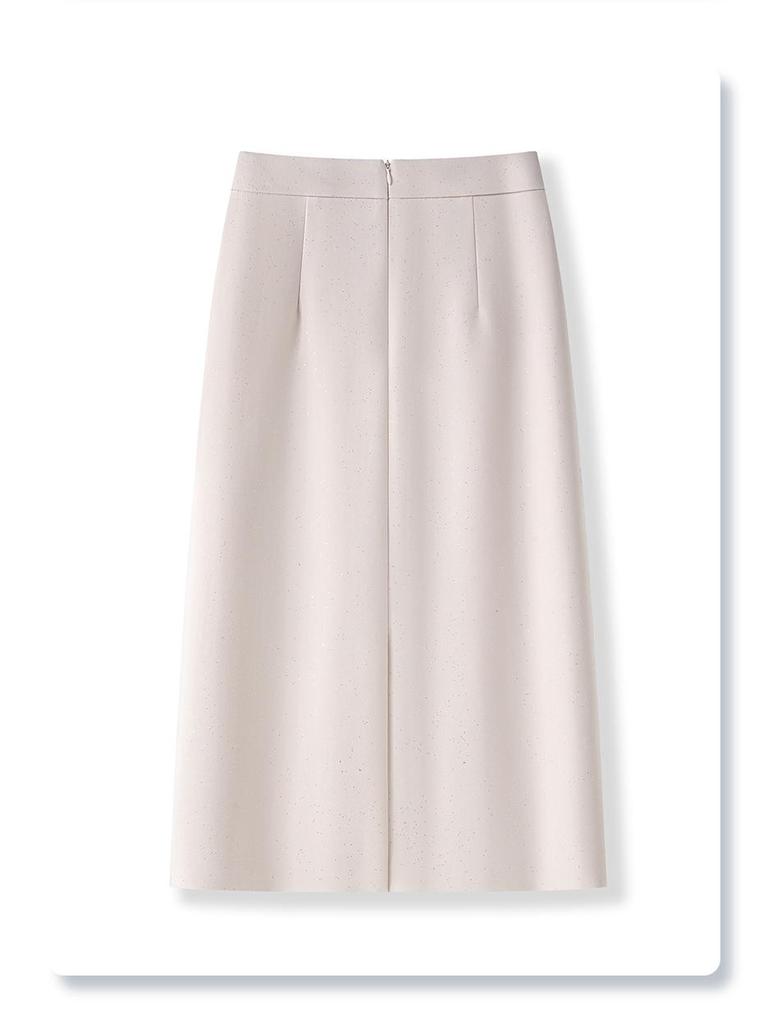 2025 Women's Black Midi High Waist Slimming Bodycon Skirt - New Spring/Summer Design