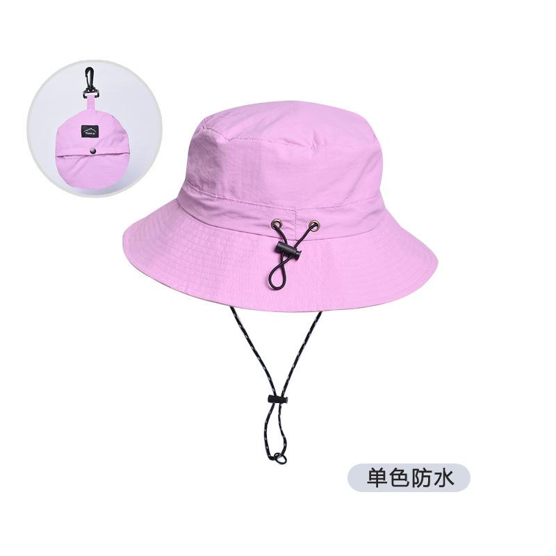 Neuer Sommer wasserdichter Fischerhut Herren Outdoor Angeln Bergsteigen Hut faltbare Aufbewahrung Farbabstimmung Sonnenschutzhut Kinder