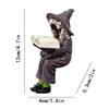 Witch Ornament for Halloween Multi-scene Witch Decoration Witch Figurine Resin Collectible Ornament for Home Decor for Bookshelf