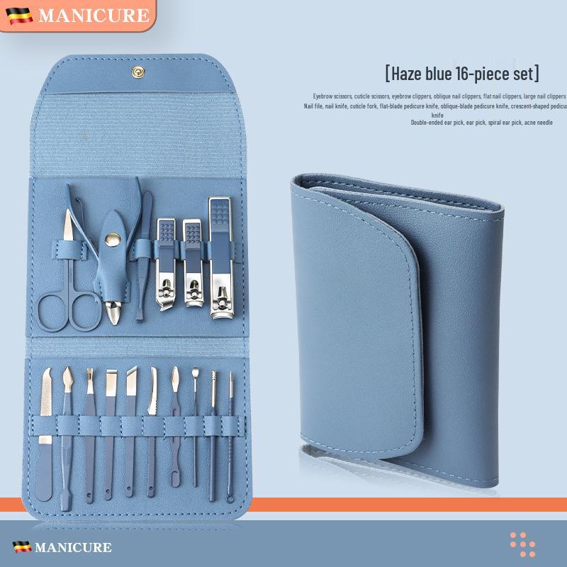German Precision Stainless Steel Nail Clipper & Scissors Kit for Manicure & Pedicure