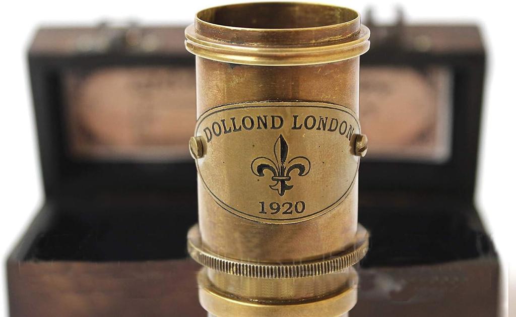 Marine Nautical Antique Vintage Solid Brass Pirate Working Engraved Telescope, Nautical Spy Glass, for Husband