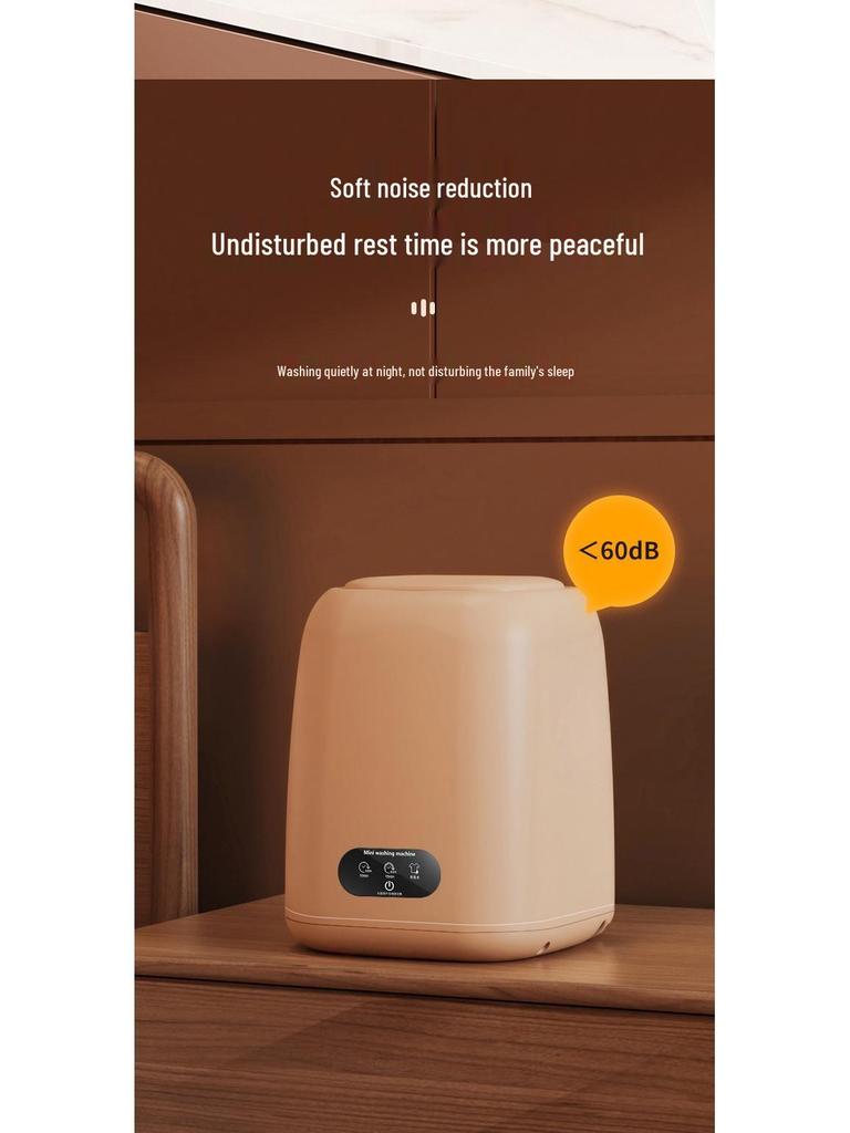 Kompakte blaue Mini-Waschmaschine für Studentenwohnheime: Ideal für Unterwäsche und Socken