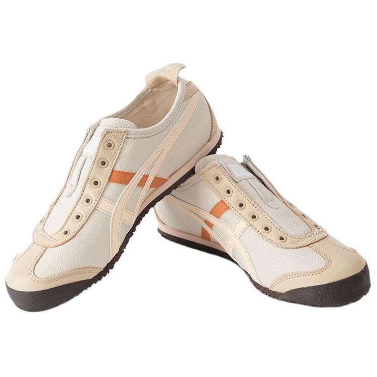 Onitsuka Tiger Mexico 66 Minimalist Comfortable Slip-Resistant Durable Low-Top Lifestyle Casual Shoes Unisex sneaker Light-Brown 1183B815-252