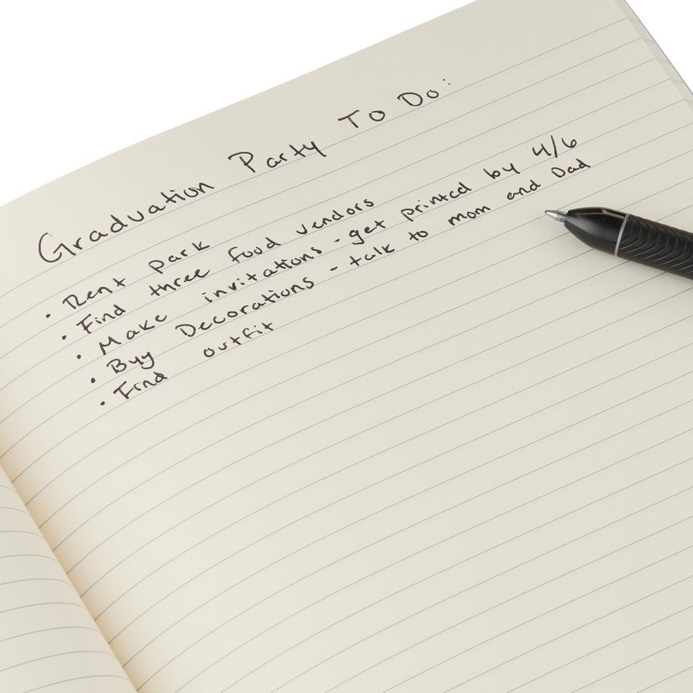 

Durable Poly Notebook 7x9.87 Inch 80 Ruled Pages Flexible Cover Compact Size Ideal Travel School Office Doodles United States