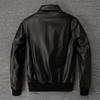 Black Brown Genuine Cow A2 Leather Jacket Men Real Cowhide Pilot Coat Air Force Flight Suits Spring Autumn