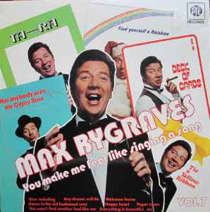LP Record MAX BYGRAVES - You Make Me Feel Like Singing A Son NSPL18436 Pye Records 1974 UK Pop Used