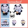 Cute And Cuddly Panda Series Plush Keychains