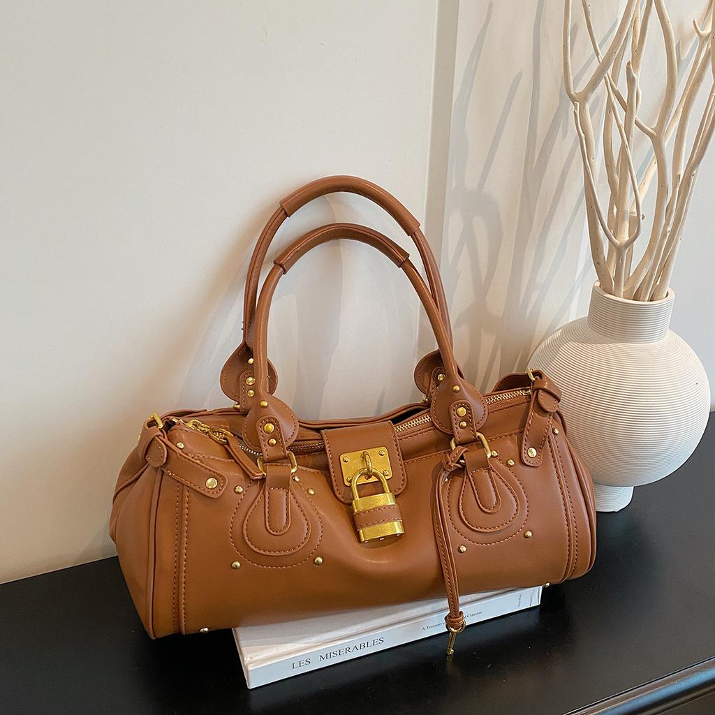 Nuova Borsa a Spalla, Borsa Retro da Motociclista, Design Elegante, Borsa da Mano, Borsa da Ascella per Pendolarismo e Shopping
