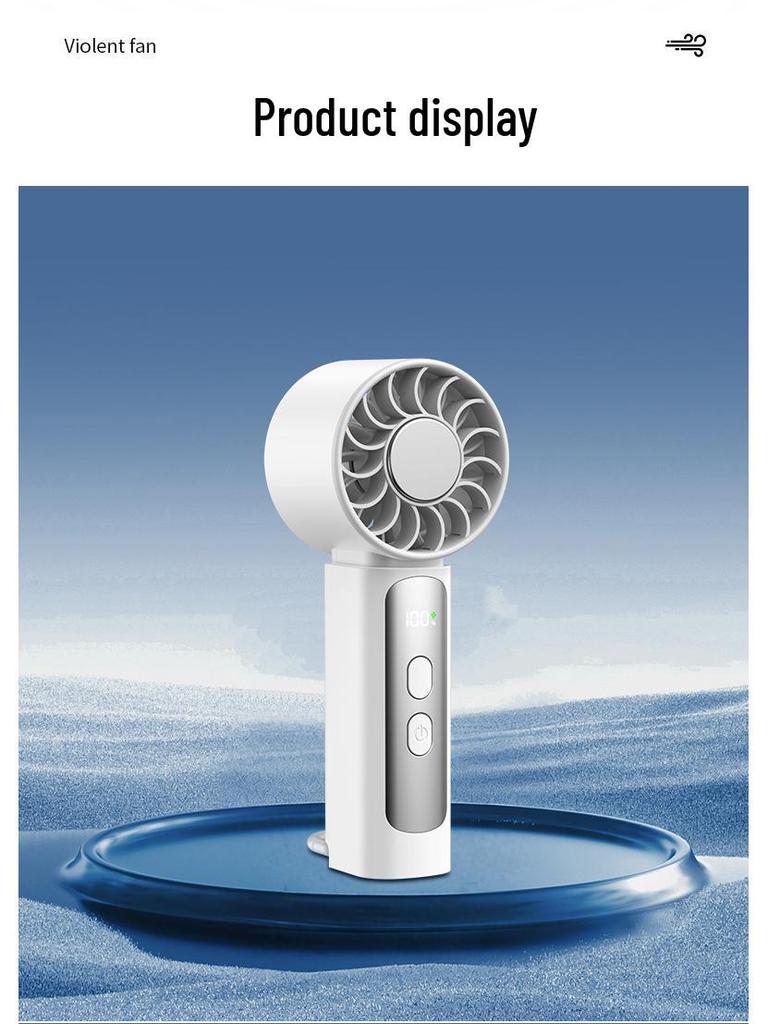 Handheld Turbo Mini Fan with USB Charging and High-Speed Semiconductor Cooling (2026)