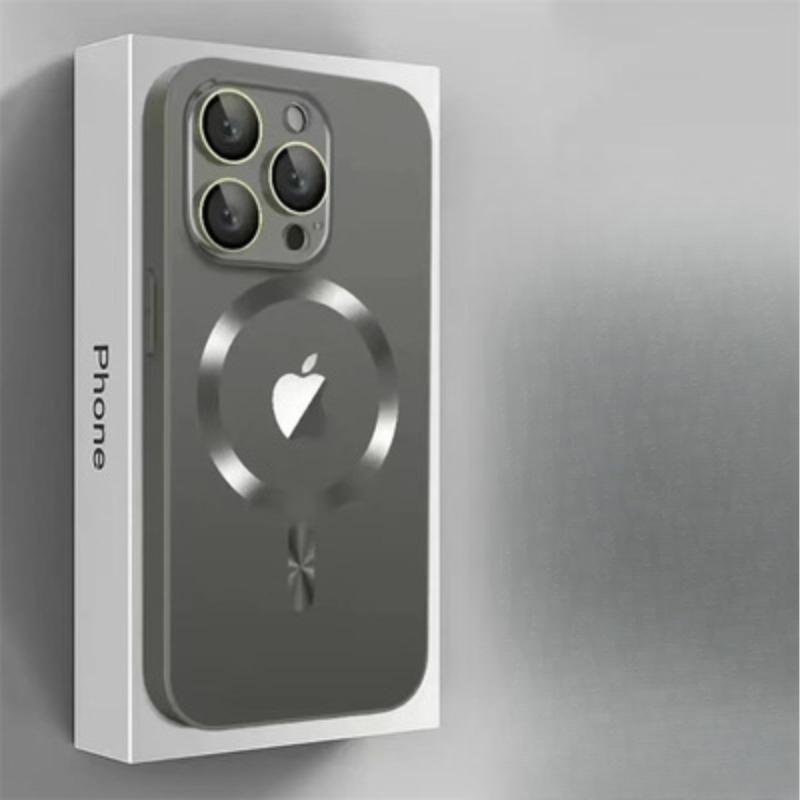 

Подходит для iPhone 15 Магнитный нано-скраб Чехол для мобильного телефона Apple 14 Защитная пленка для объектива Пылезащитная сетка Защитный чехол 13pro iPhone14pro серый