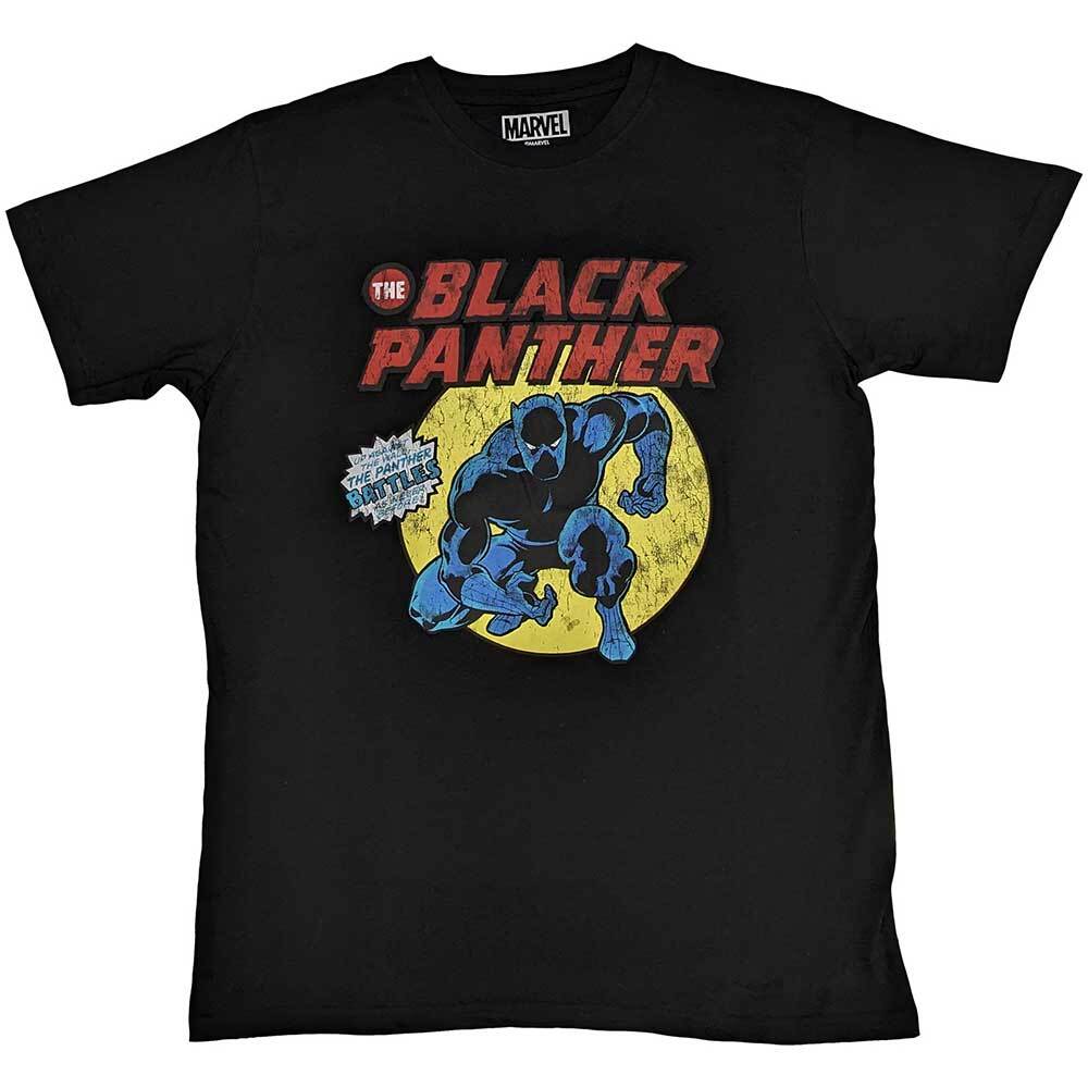 Comics Unisex TShirt Black Panther Retro Comic (XLarge) S