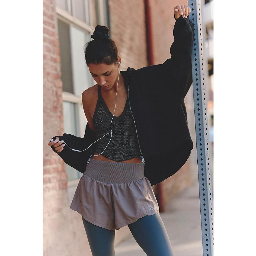 Women's Natural Waist Micro Elastic Knit Shorts Slim Sport Running Yoga Workout Hot Pants