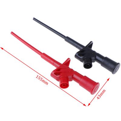 Hot Sale 1pc Quick Test Hook Clip Professional Insulated High Voltage Flexible Testing Probe 4mm