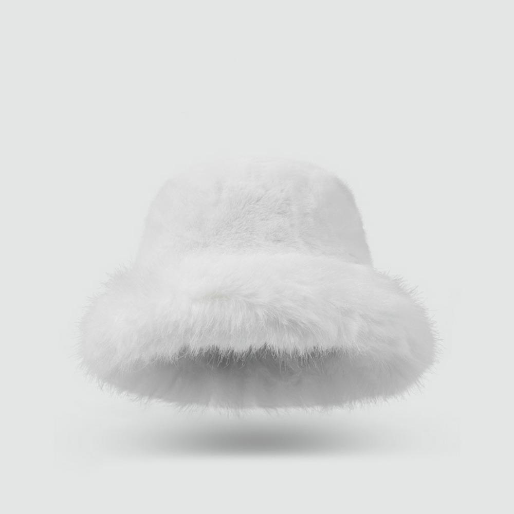 Warm Artificial Fur Hat Fluffy Hat Winter Cap Personality Beanie Hat  Outdoor