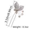 Kristall Perle Blatt Haarnadel Haarnadel Band Für Frauen Braut Hochzeit Braut Haaraccessoires Schmuck Nadel Band Geschenk