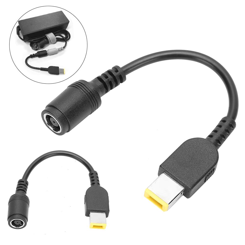 2 Stück Stromwandler-Kabeladapter 5,5 x 2,1 mm Rund auf 7,9 x 5,5 mm Quadratisch für Lenovo ThinkPad X1/X240/G405