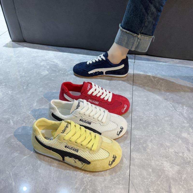 Yellow Flat-bottomed Women's Thin Breathable Summer and Autumn New Casual Sports Little White Shoes