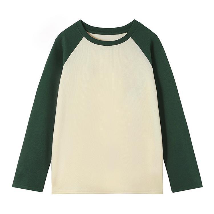 Herbst 2025 Colorblock Raglanärmel Langarmshirt – Lockere Patchwork-Basisschicht für Herbst/Winter.