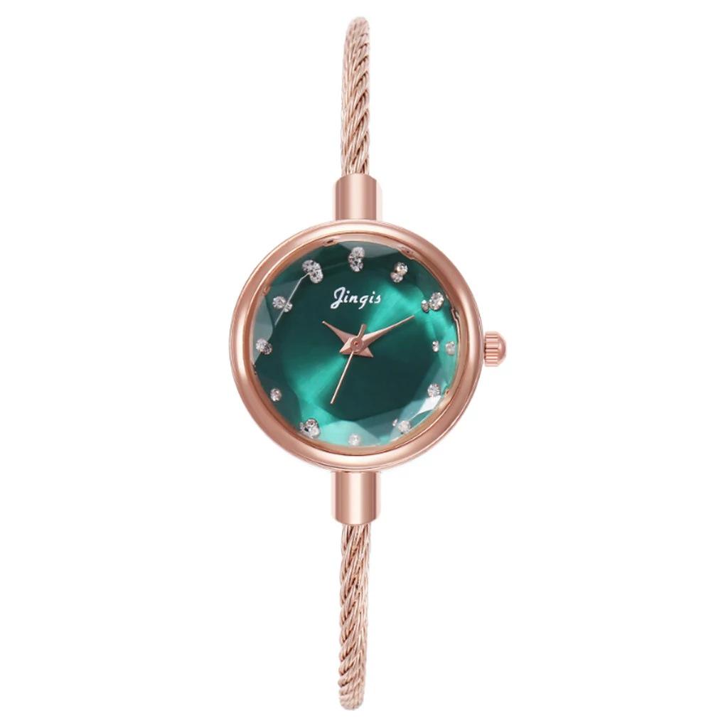 Trendy Women's Candy Color Alloy Quartz Bangle Watch