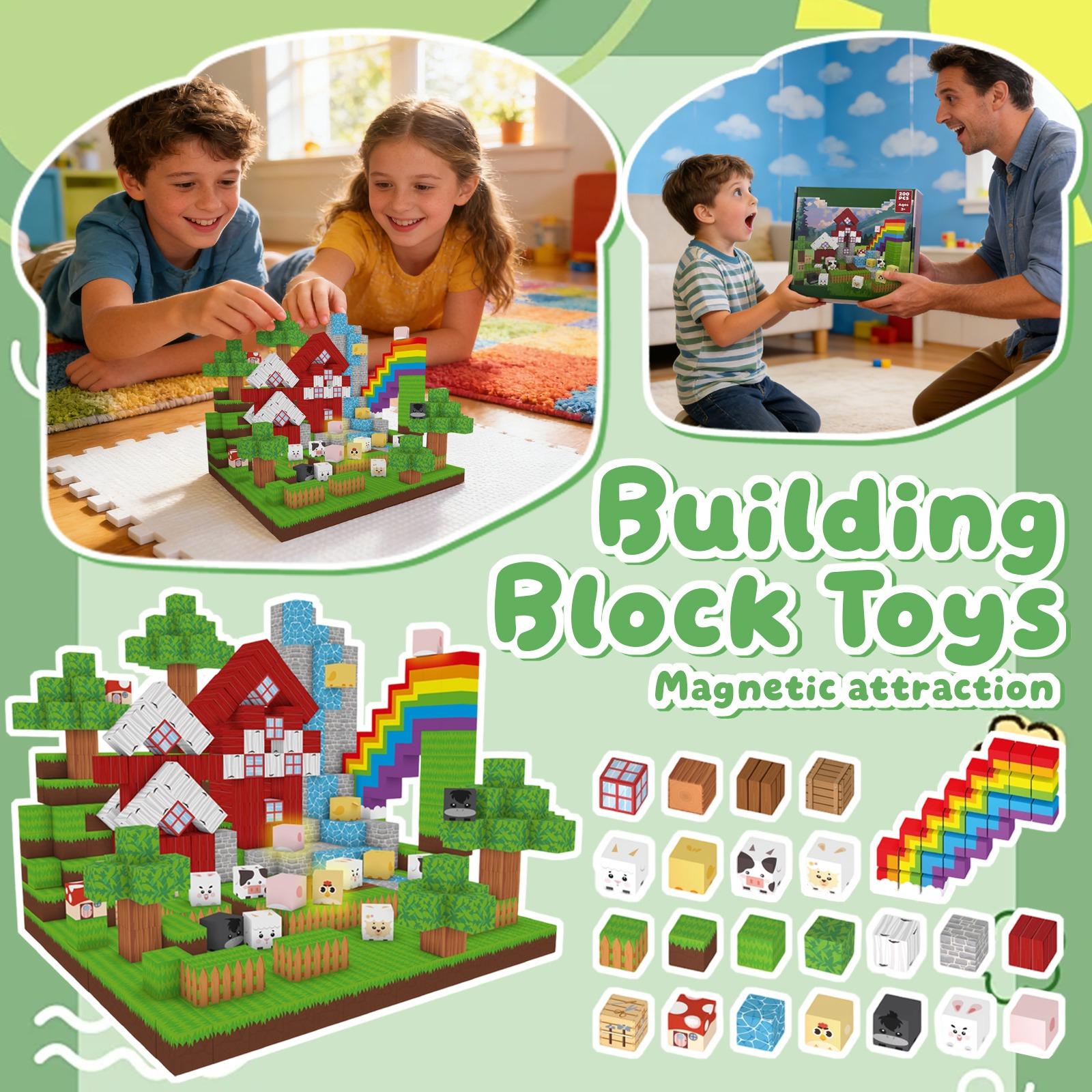 

Magnetic Building Block Set, Magnetic , Magnetic Sheets, Children S Diy Toys One Size