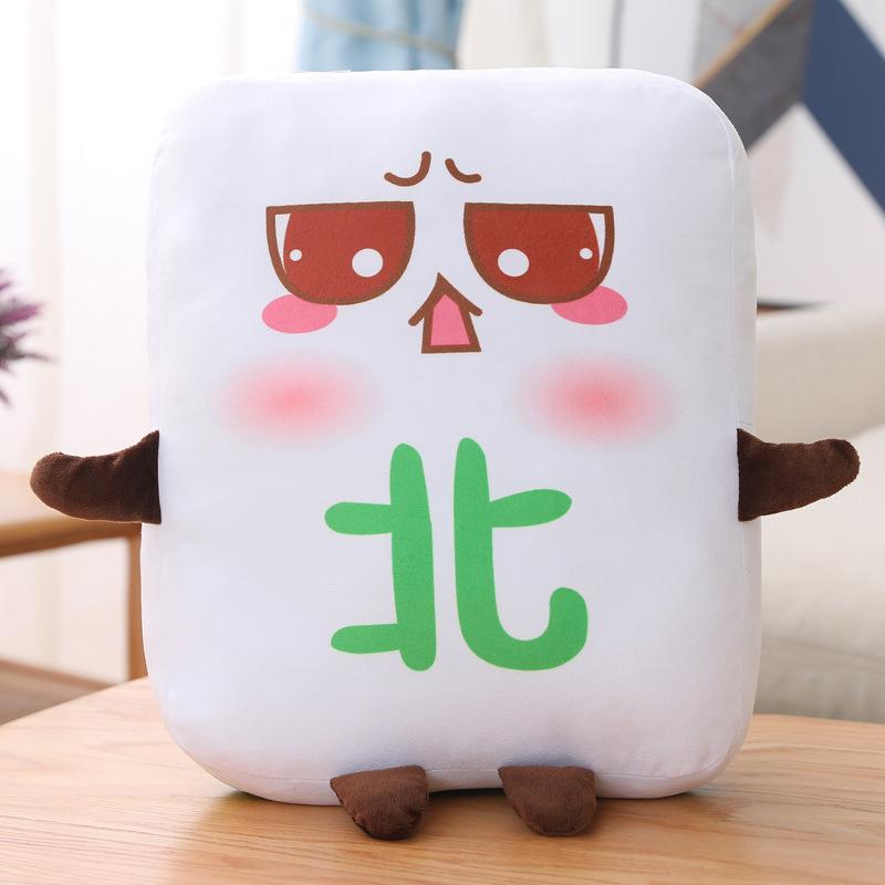 Creative Mahjong Throw Pillow Plush Toy Dice Doll Home Sofa Pillow Cushion Girl Sleeping Doll