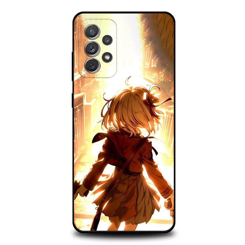 Lycoris Recoil Chisato Nishikig Phone Case For Samsung S25,S24,S21,S22,S23,S30,Ultra,S20,Plus,Fe,Lite,Note,10,9,5G Black Cover