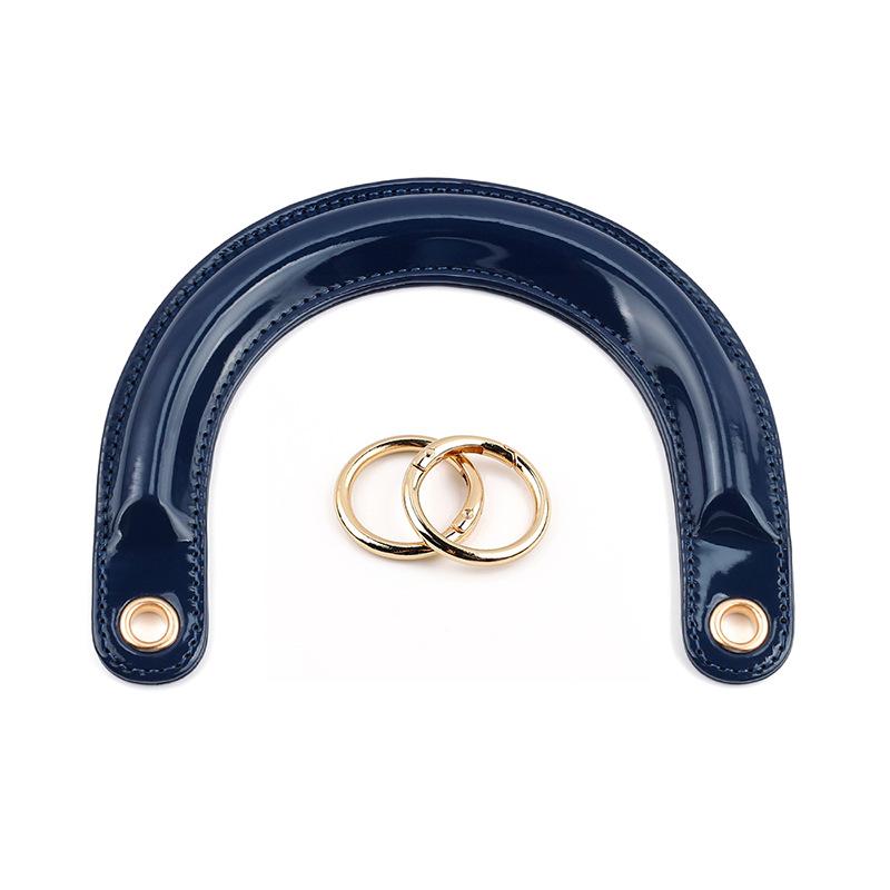 1Pc The New Product Is Suitable for Princess Diana Bag Strap, Arched Bag Strap U-shaped Handle Patent Leather Curved Pu Bag Strap