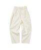 COTTON BELL Two-Button Wide Slim Pants - Ivory