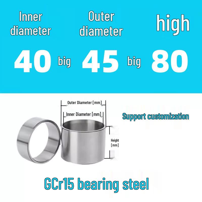 Steel Shaft Sleeve: Inner Diameter 30, Outer Spacer 48/50, Wear-Resistant for Removal and Guide Applications (Inner 35/37/38).