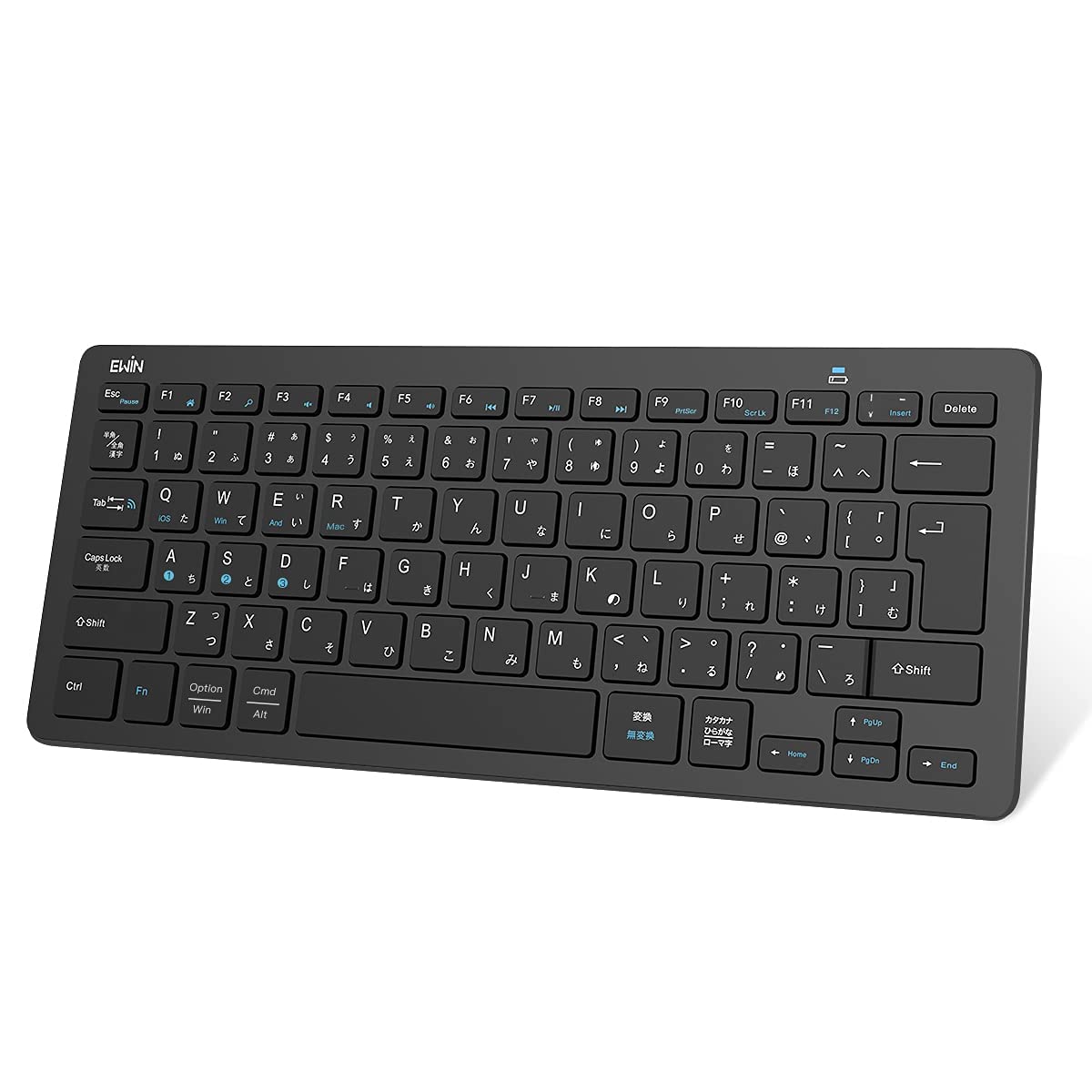 

Ewin Wireless Bluetooth Keyboard, Compact, JIS Standard, Japanese Layout, Multi-System Compatible with iOS, Android, Windows, and Mac, iPhone, iPad,