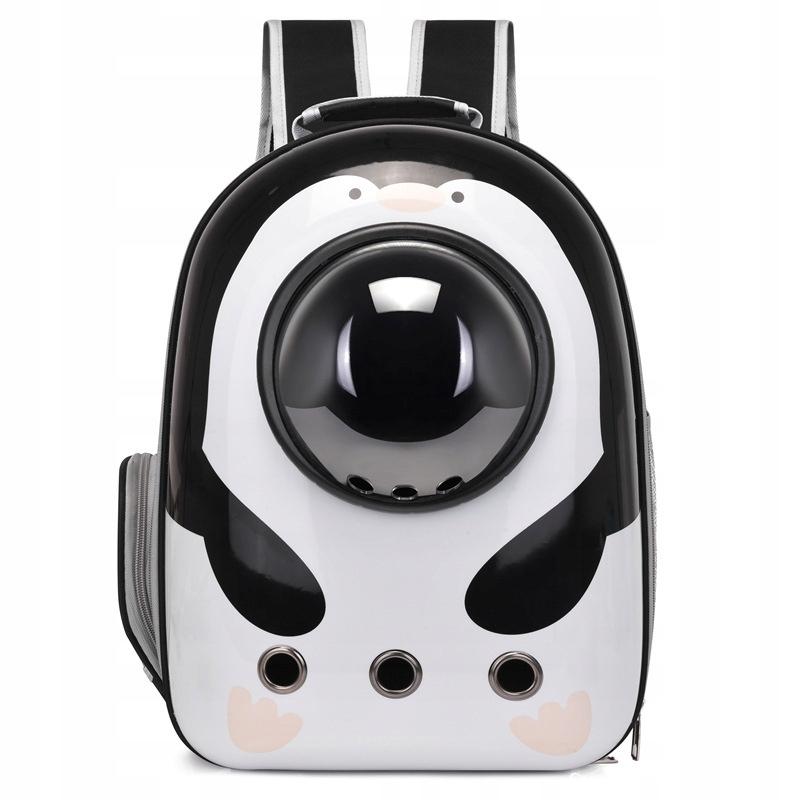 Mochila Para Transportar Animales Para Gatos Transportador Espacial Xl Pingüino Blanco