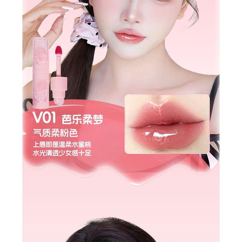 VEECCI - Dual-Ended Clear Watery Lip Gloss - 6 Colors