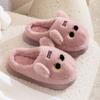 Qidashun's new autumn and winter cotton slippers, indoor and outdoor plush cotton shoes are warm and thickened, cute cotton mops.