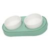 Warm Drinking Double Ceramic Bowls for Pets USB Heated Water Dish Bowl Food Feeder Bowl for Pet Indoor and Outdoor Use