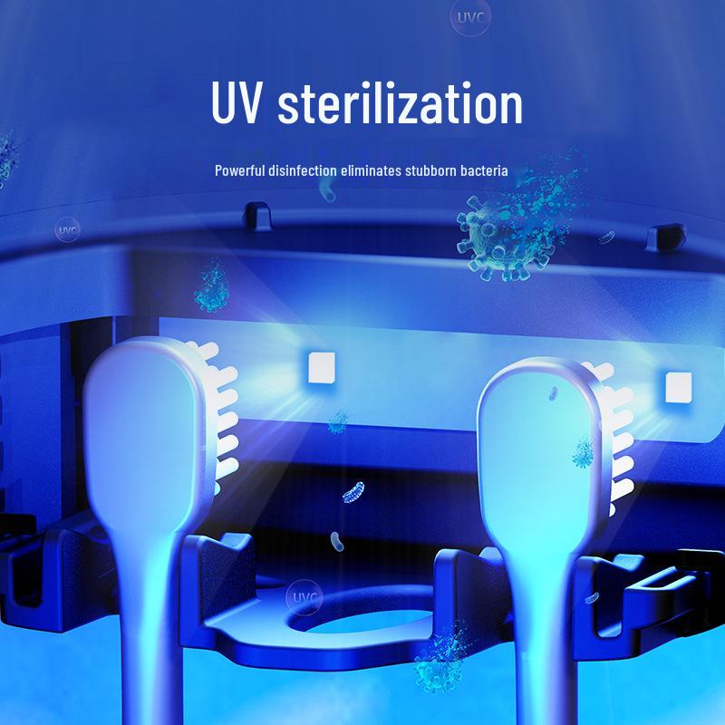 2025 Ultraviolet Electric Toothbrush Sterilizer & Dryer with Holder and Storage