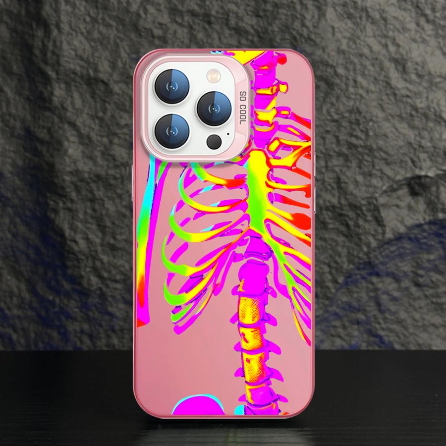 

Case for iPhone 11 12 13 Pro Max 16e 17 Air 14 15 16 Plus Soft Shell Skull And Skeleton Art Pattern iPhone 13 Pro