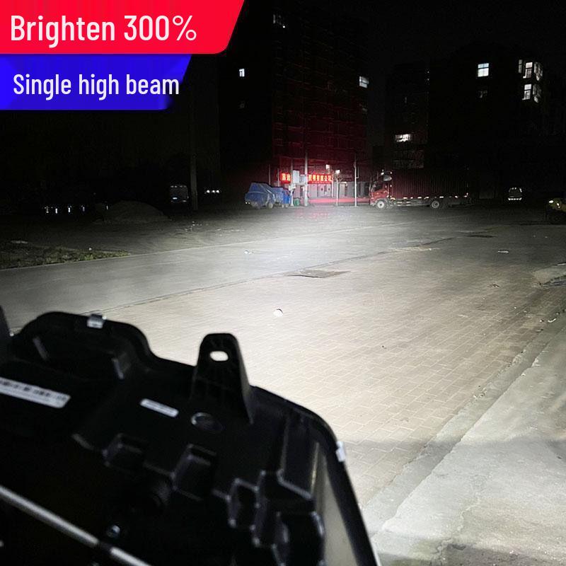 Ultra-bright Jiefang JH6 Full LED Retrofit Headlights with Dual-lens and Daytime Running Lights Bi-xenon Projector.