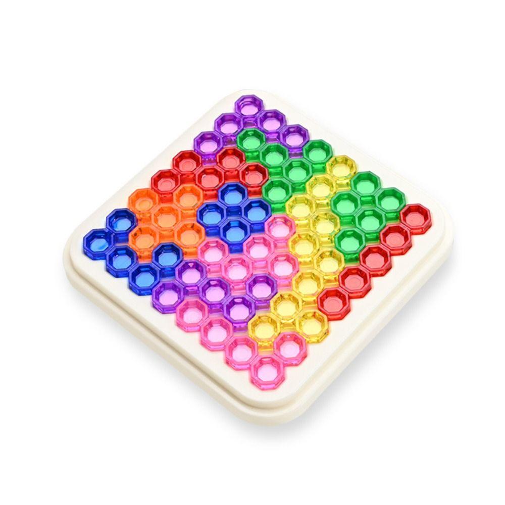 Geometric Slide Puzzle Board Game Colorful Puzzle Intelligence Toys  Christmas Birthday Gift