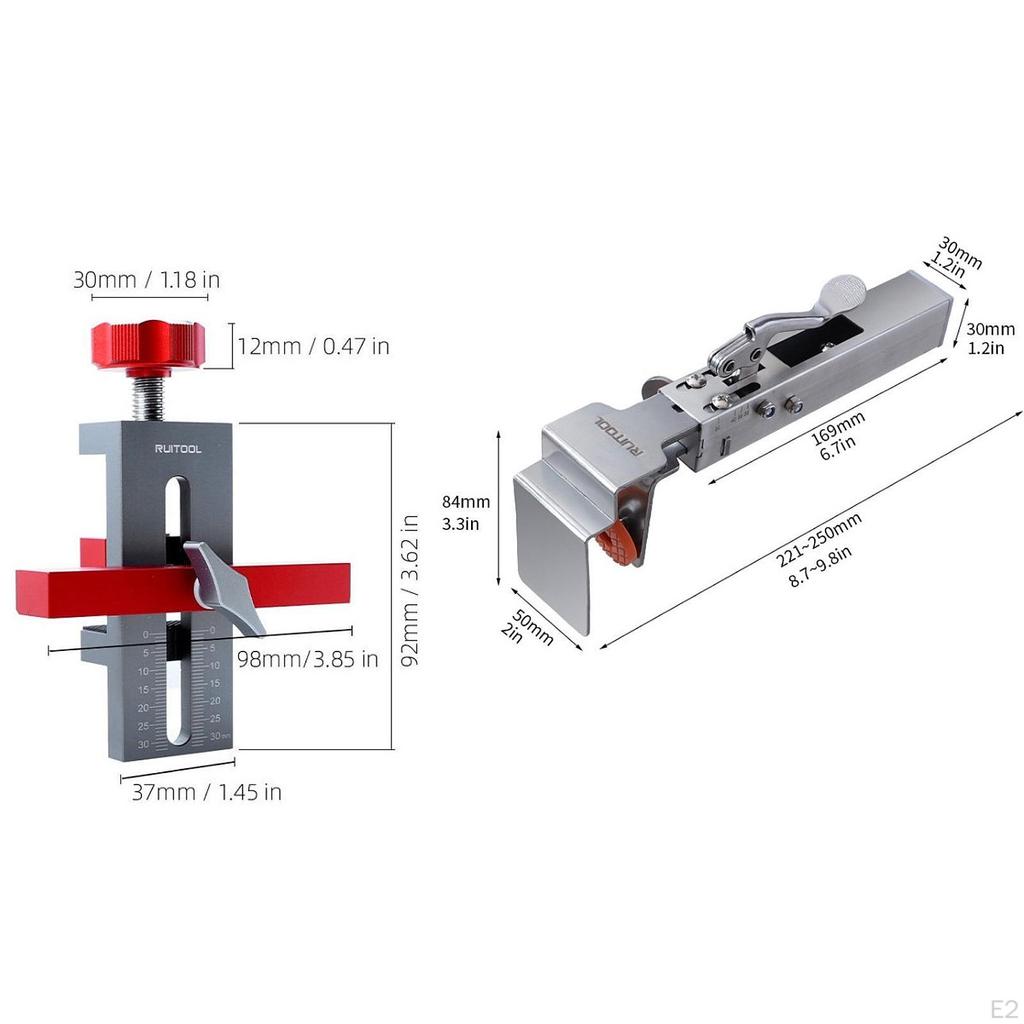 Cabinet Door Mount Hardware Jig Adjustable Compact for DIY Enthusiasts Sturdy Fixation Professional